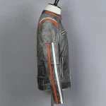 AVIREX FLY Fashion Mens Vintage Genuine Motorcycle Slim Fit Skull Leather Men Black Biker Jacket - Image 4